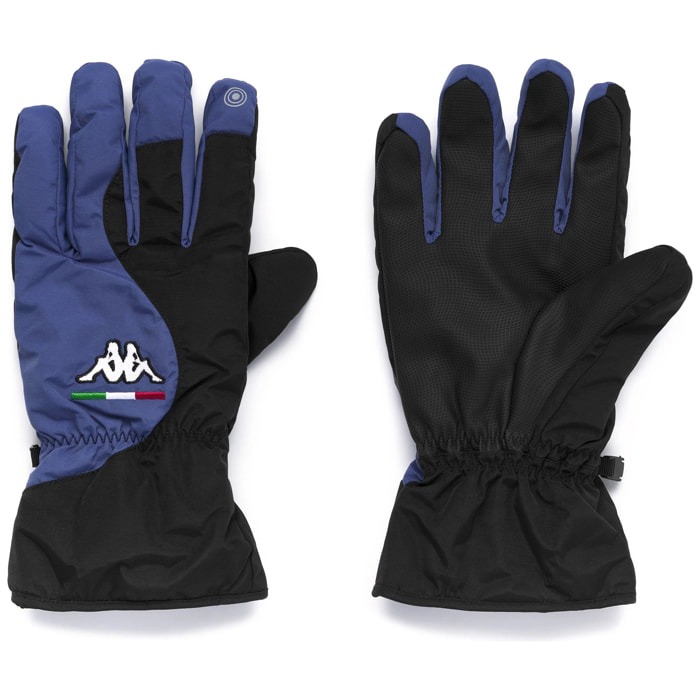 Kappa - Guanti Uomo Donna Blu - Snowy