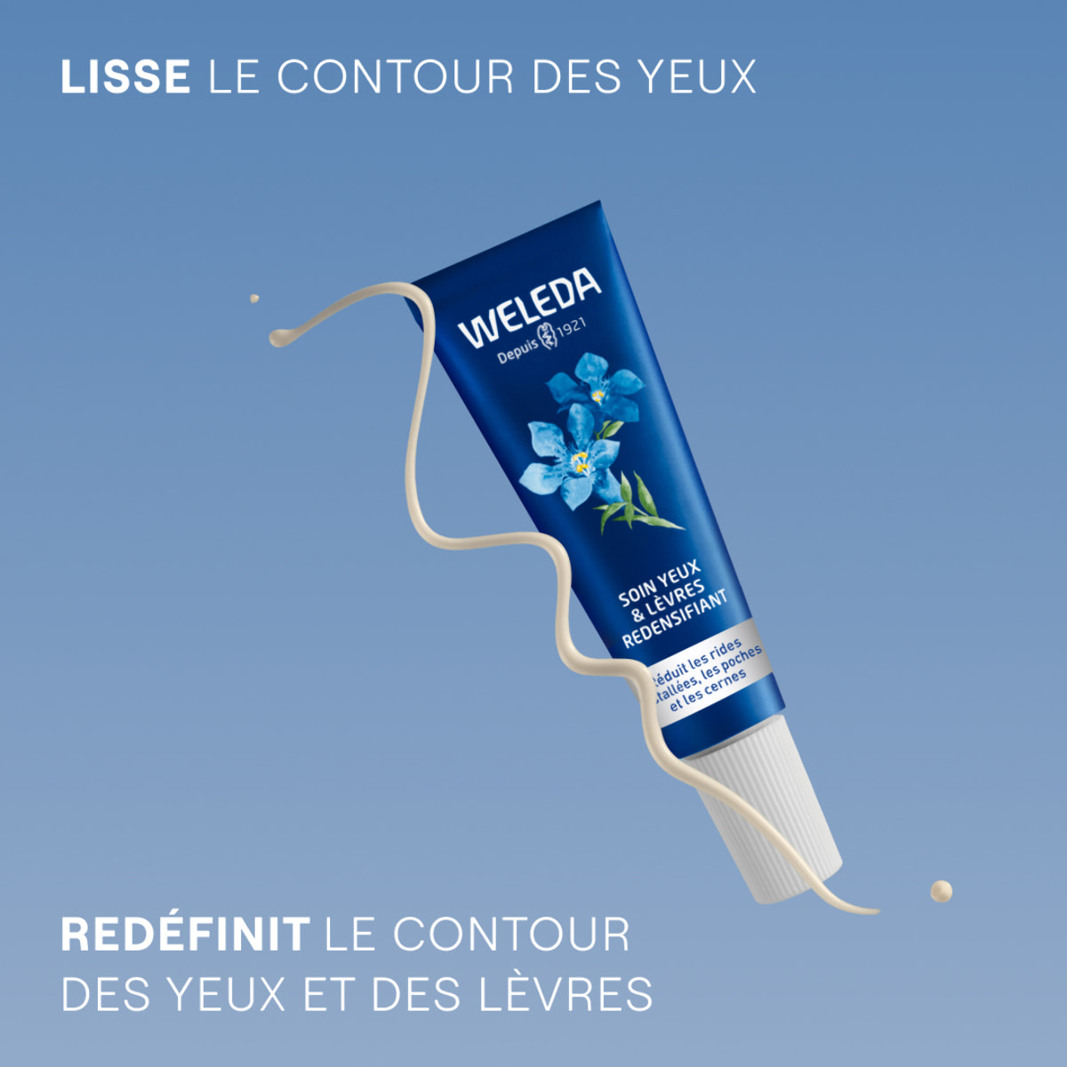 WELEDA - Soin Yeux & Lèvres redensifiant GENTIANE BLEUE ET EDELWEISS - 10 ml