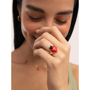 Anello Ladybug Placcato Oro