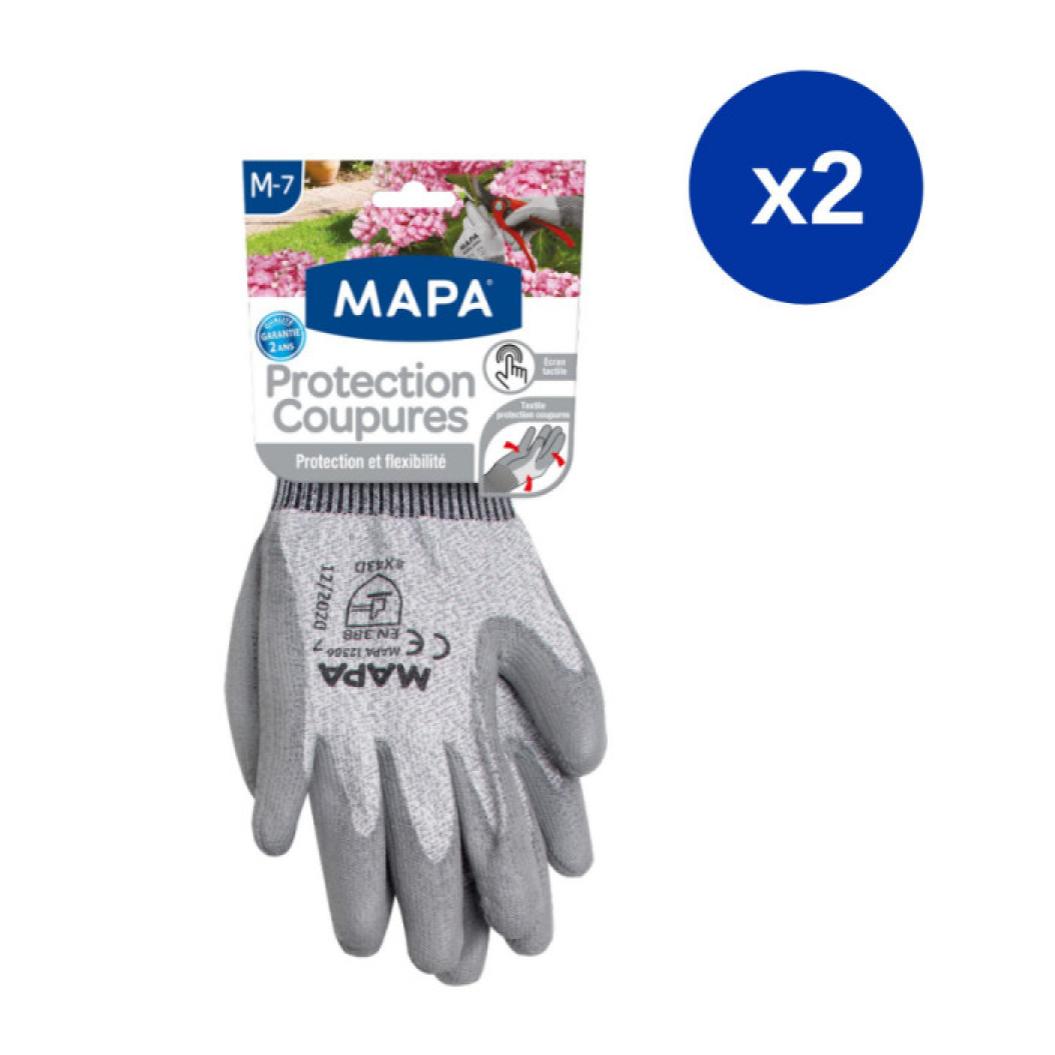 Pack de 2 - Mapa - 1 paire de Gants Protection Coupures Touch - T.M (7)