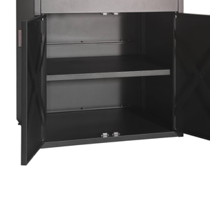 Cuisine extérieure acier 2 portes L80cm - Thira