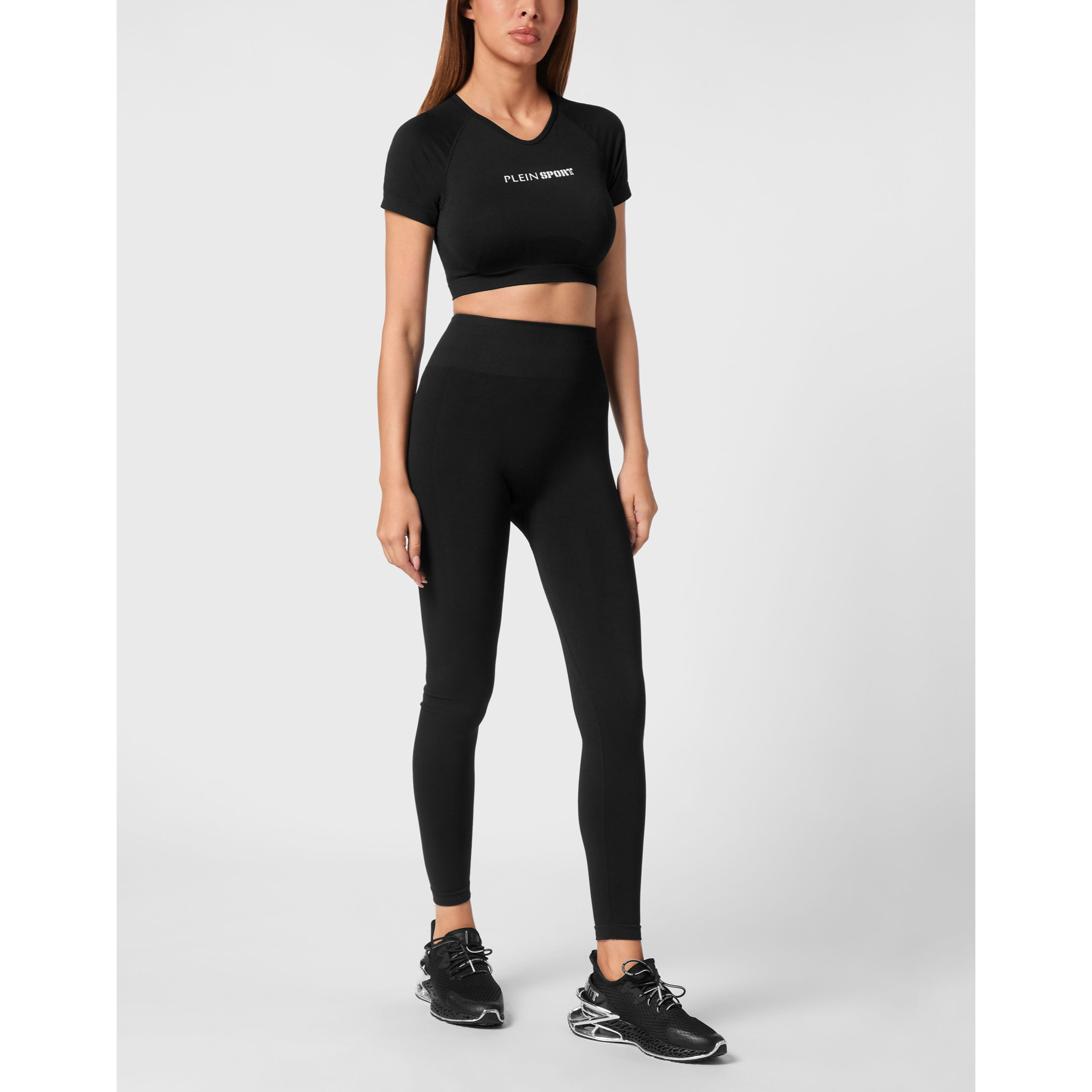 PLEIN SPORT Maglietta con scollo a V