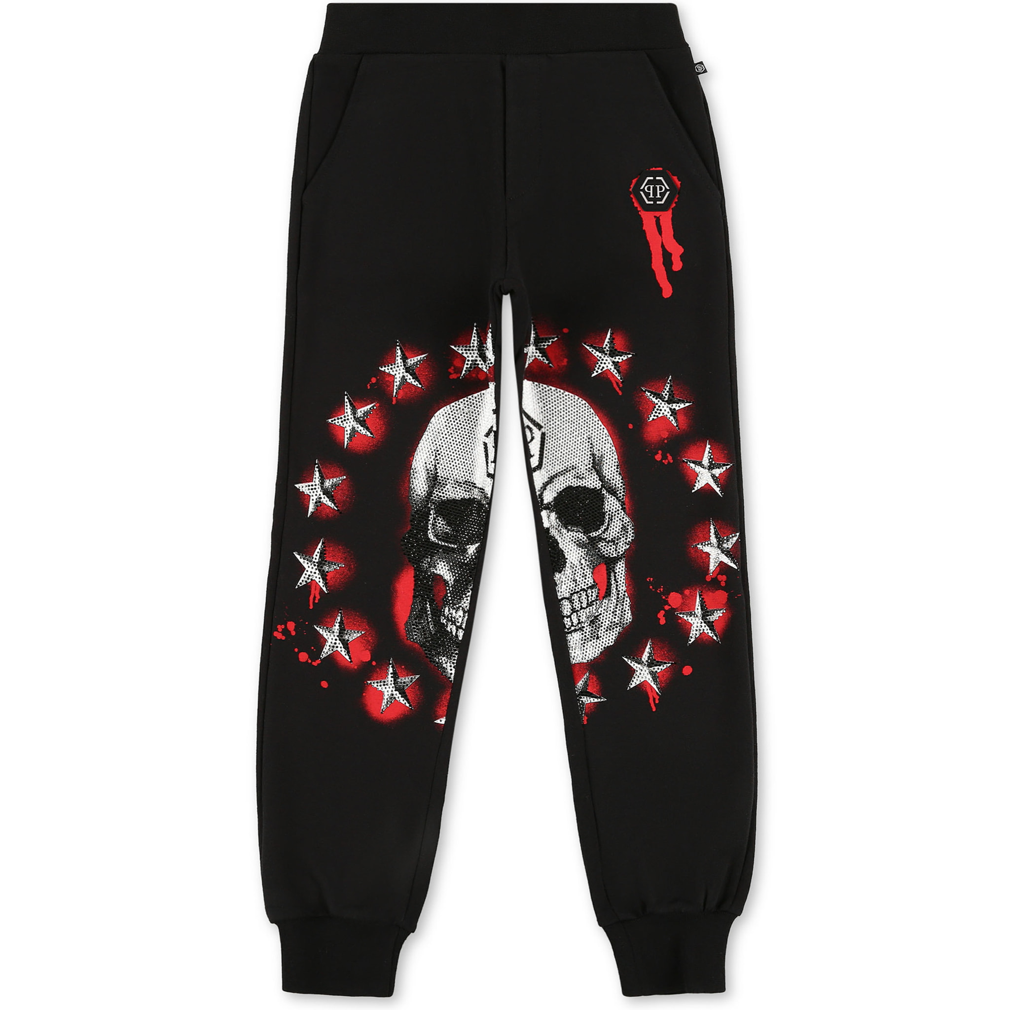 PHILIPP PLEIN Jogging Trousers Stars and skull