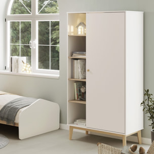 Armoire enfant 1 porte en bois - ELISE