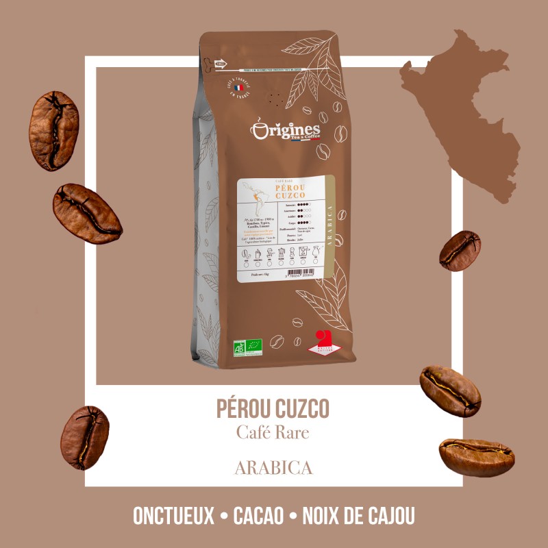 Café Rare Bio - Pérou Cuzco - Expresso 1kg