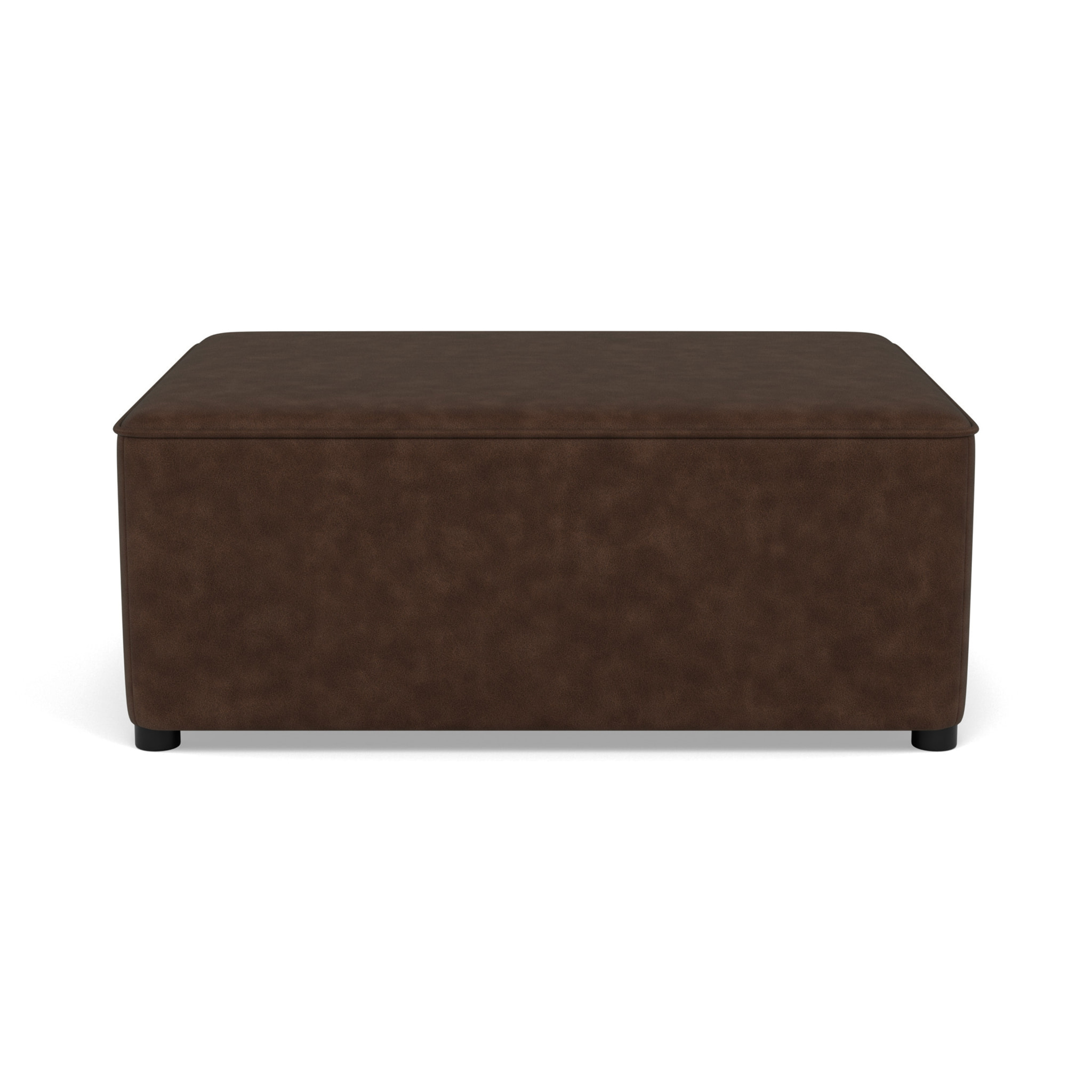 Topaze - pouf en simili - Marron