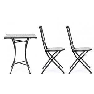 Set ERICE tavolo e 2 sedie pieghevoli