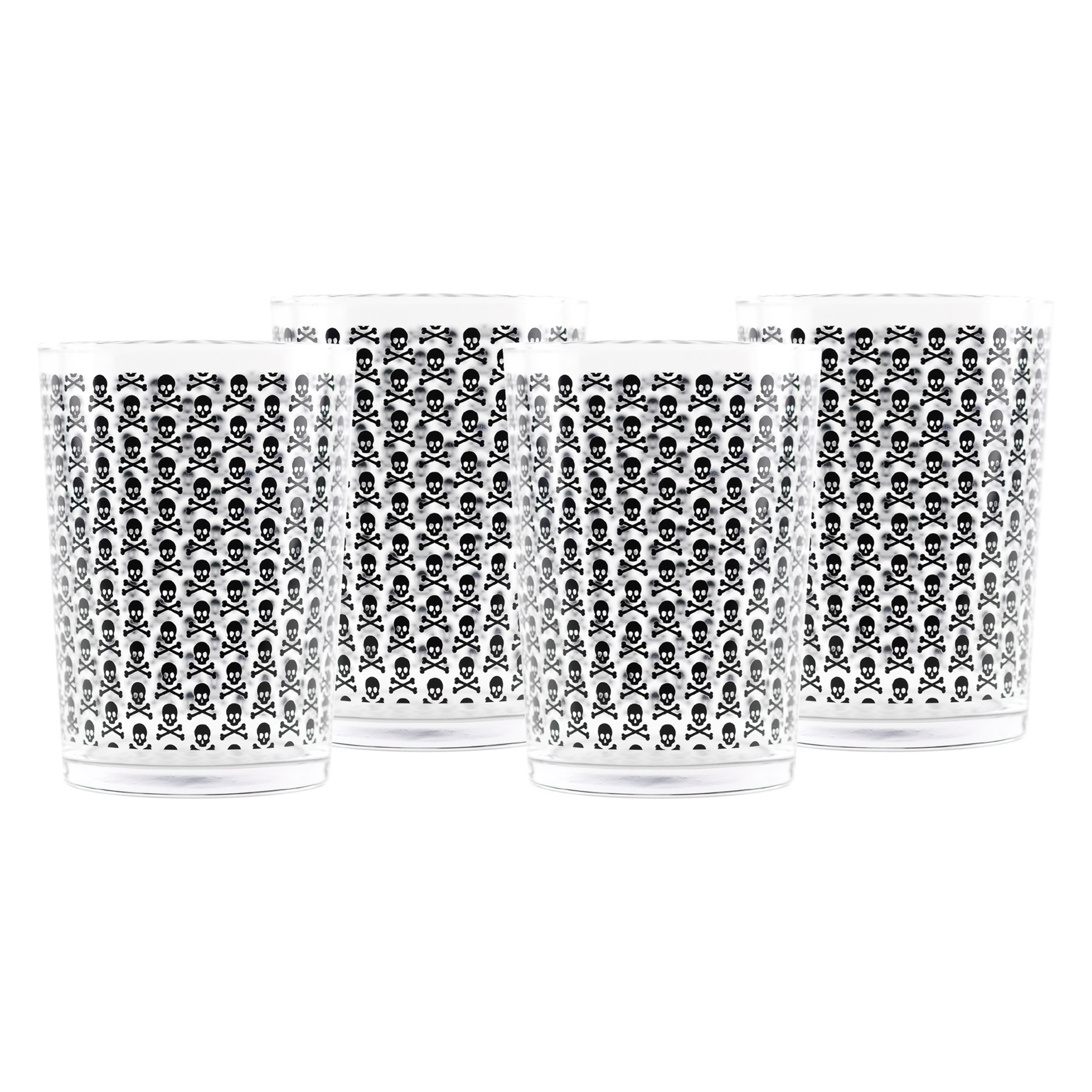 Set de 2, 4 o 8 vasos de sidra con calaveras scalpers home