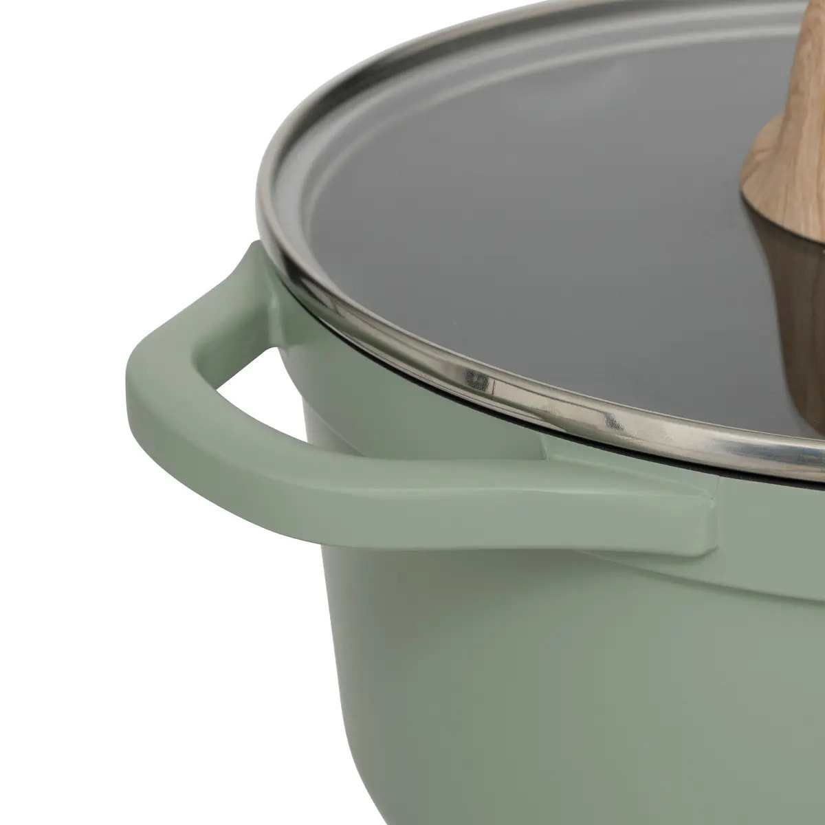 Faitout "Horizon" en aluminium forgé vert D24cm