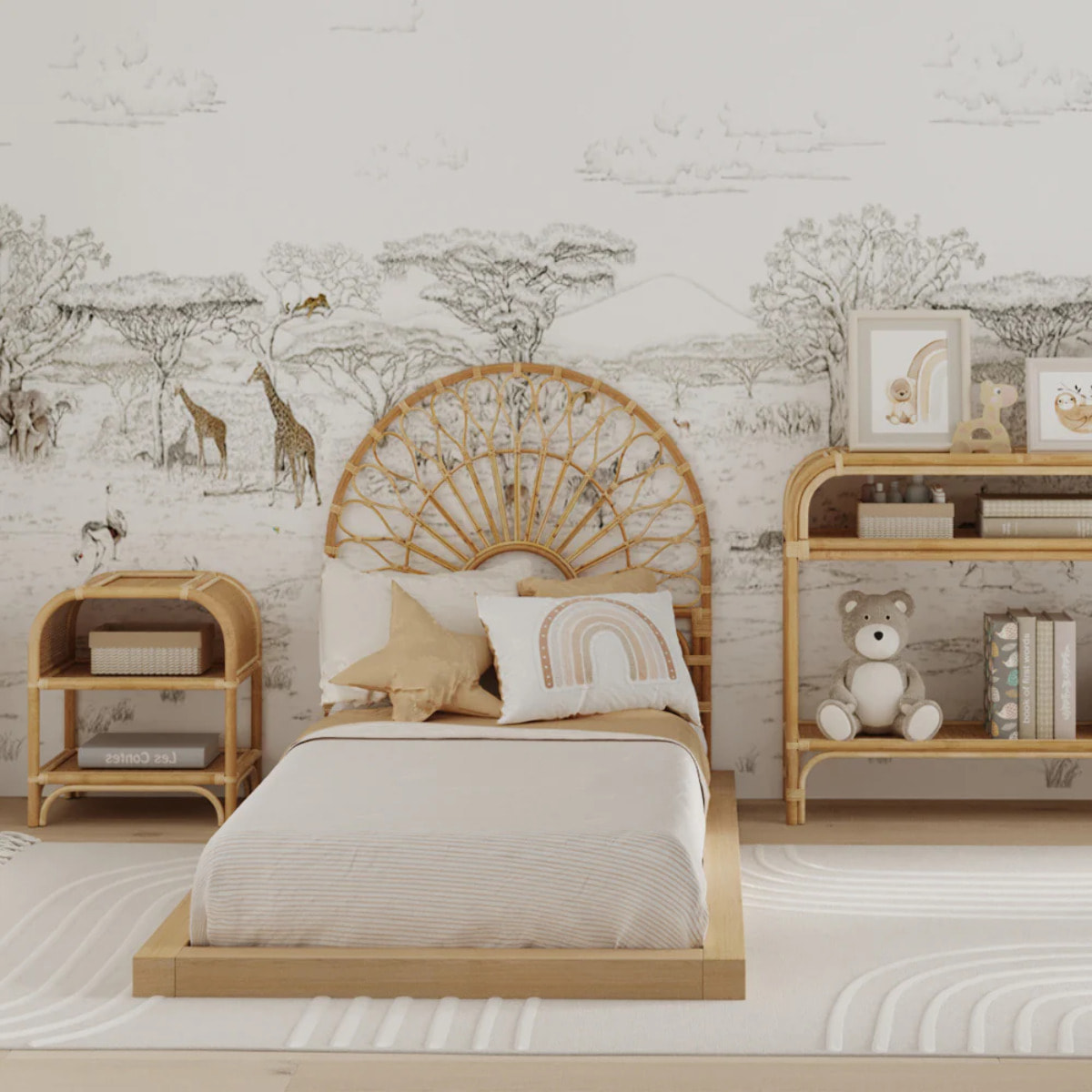 Tête de lit 90 cm en rotin - Bahia