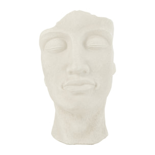 J-Line Cachepot David Argile Blanc Small