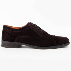 Zapato Oxford De Piel - Marron