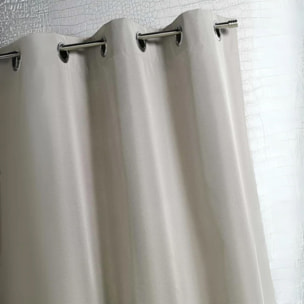 Rideau d'extérieur en tissu déperlant - Beige