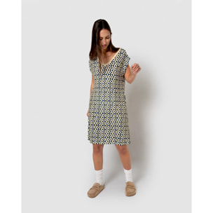 Vestido corto soft agra azul marino