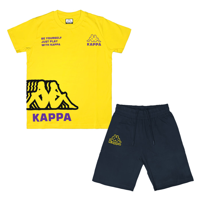 Completo Corto Bimbo 3 / 7 Anni KAPPA Cotone