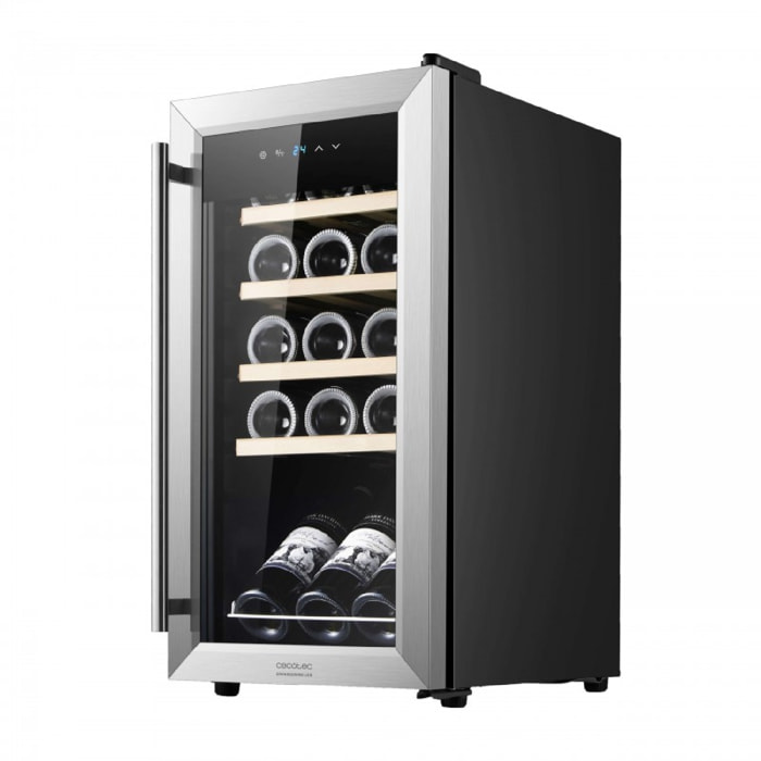 Cecotec Vinoteca Bolero GrandSommelier 1550 Inox Compressor