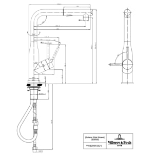 Robinet cuisine Subway Style Shower anthracite