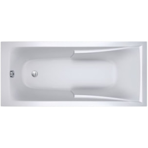 Baignoire Corvette + pare bain 2 volets chromé