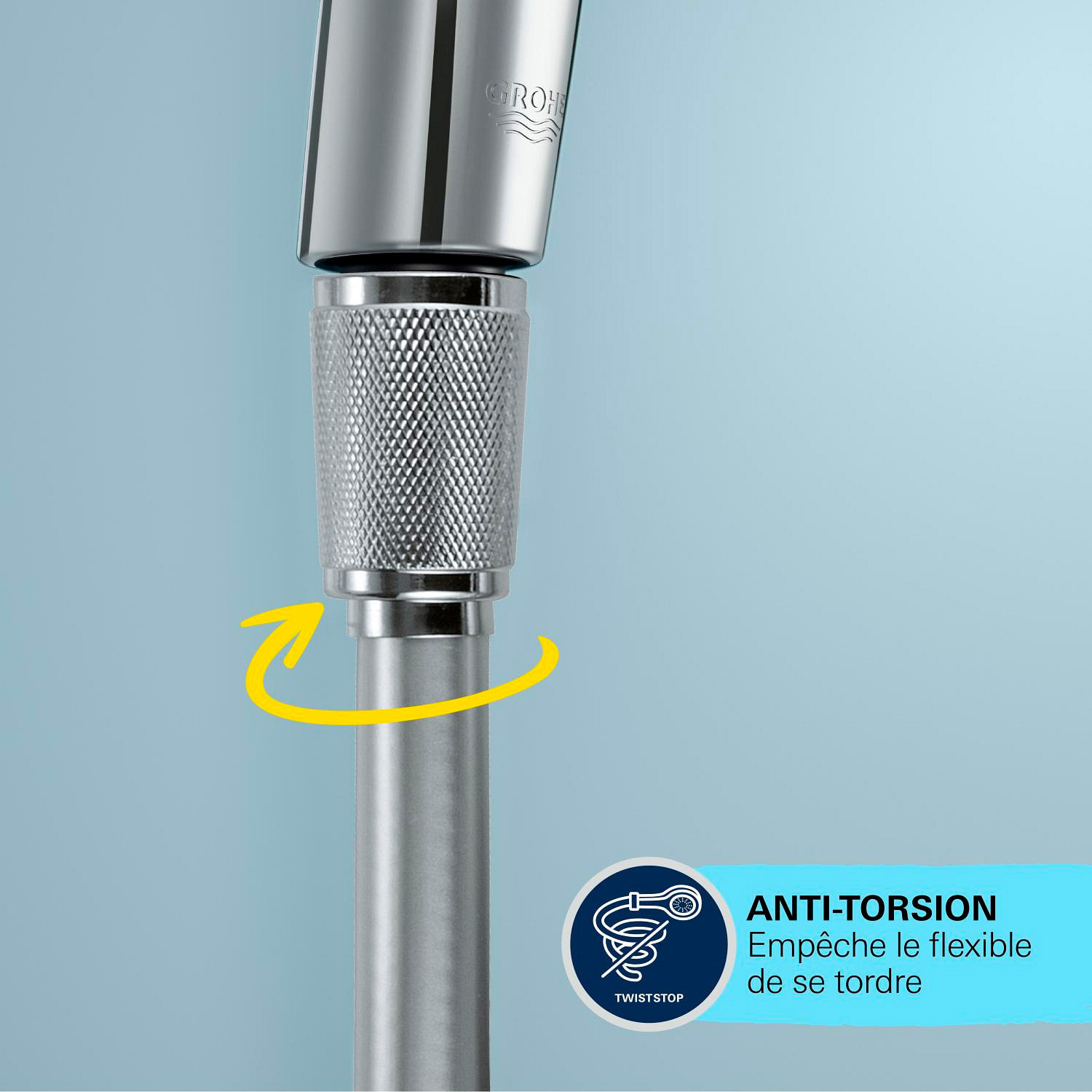 GROHE Vitalio Trigger Spray 30 Ensemble de douche 1 jet avec support mural Chromé