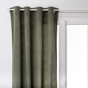 Rideau "Lilou" vert kaki 140x260cm