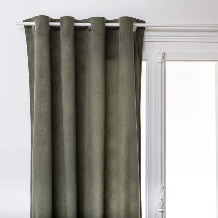 Rideau "Lilou" vert kaki 140x260cm