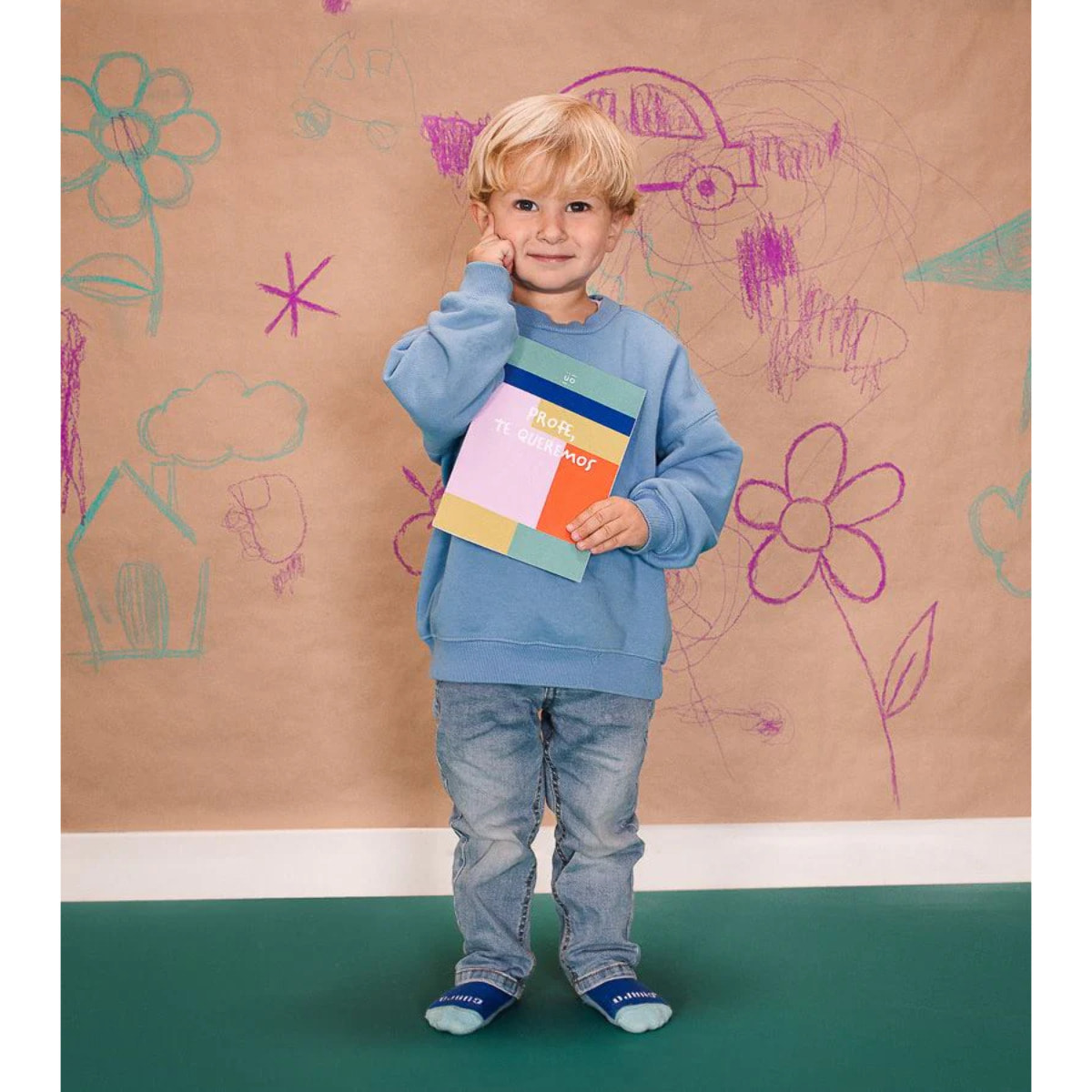 Postal A5 "Profe, te queremos"