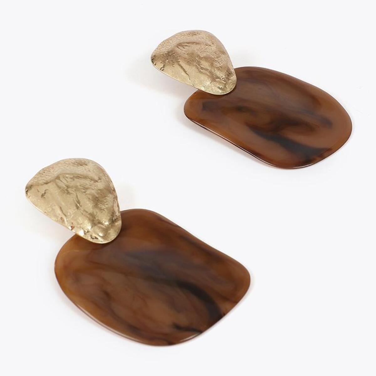 Orecchini Combinati Metallo e Acrilico