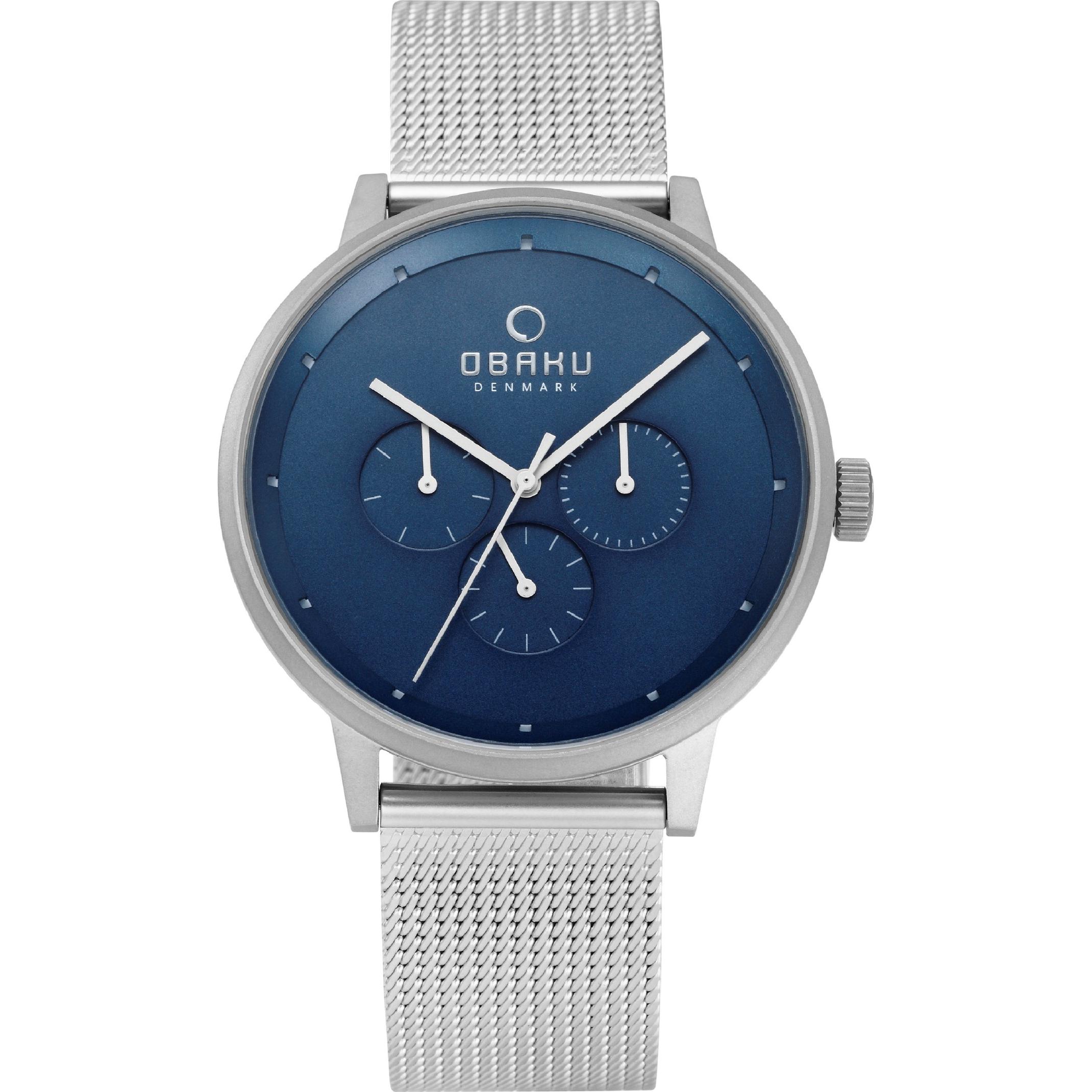 Orologio OBAKU blu-acciaio