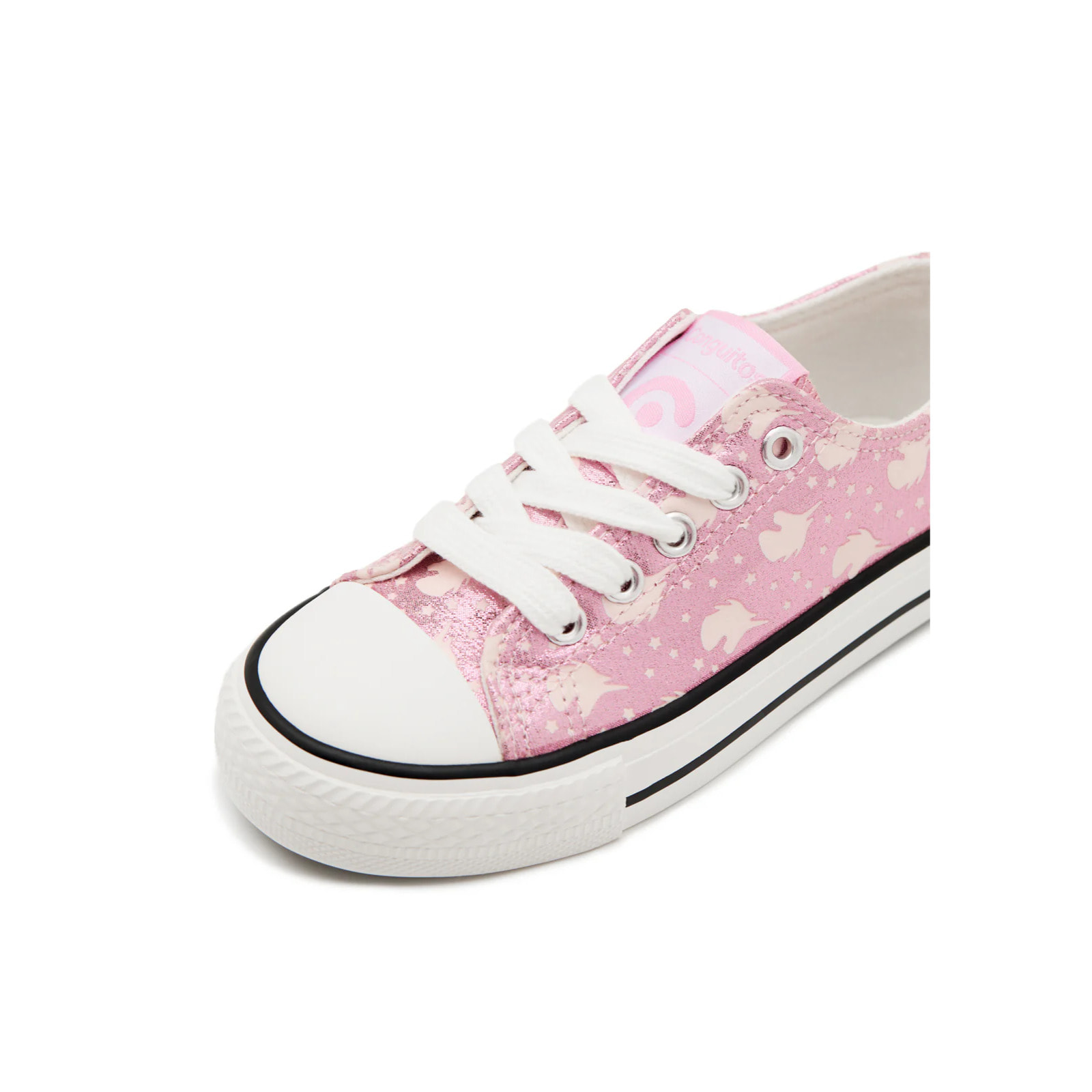 Zapatillas Bajas de Niña Estampado Unicornio y Estrellas Brillo Oscuridad
