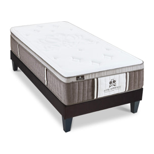 Ensemble Matelas Suite Impériale & Sommier KIT15, 35 cm, Ressorts Ensachés, Micro-Ressorts et Mémoire de Forme, Technologie Tri-Lattes, Soutien Ferme