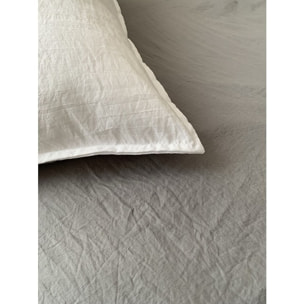 Parure Microfibre Lavee Blanc