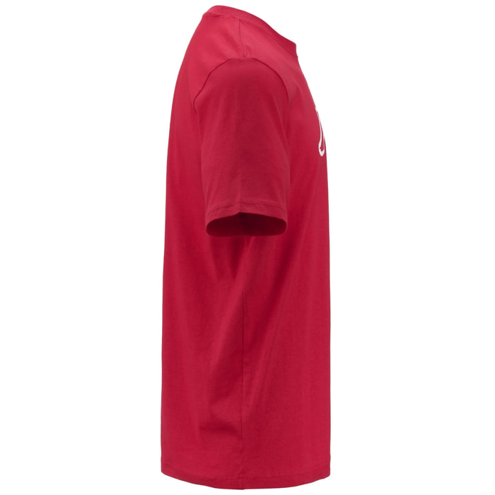 T-Shirts & Top Kappa Uomo Logo Korpo Cromen Rosso