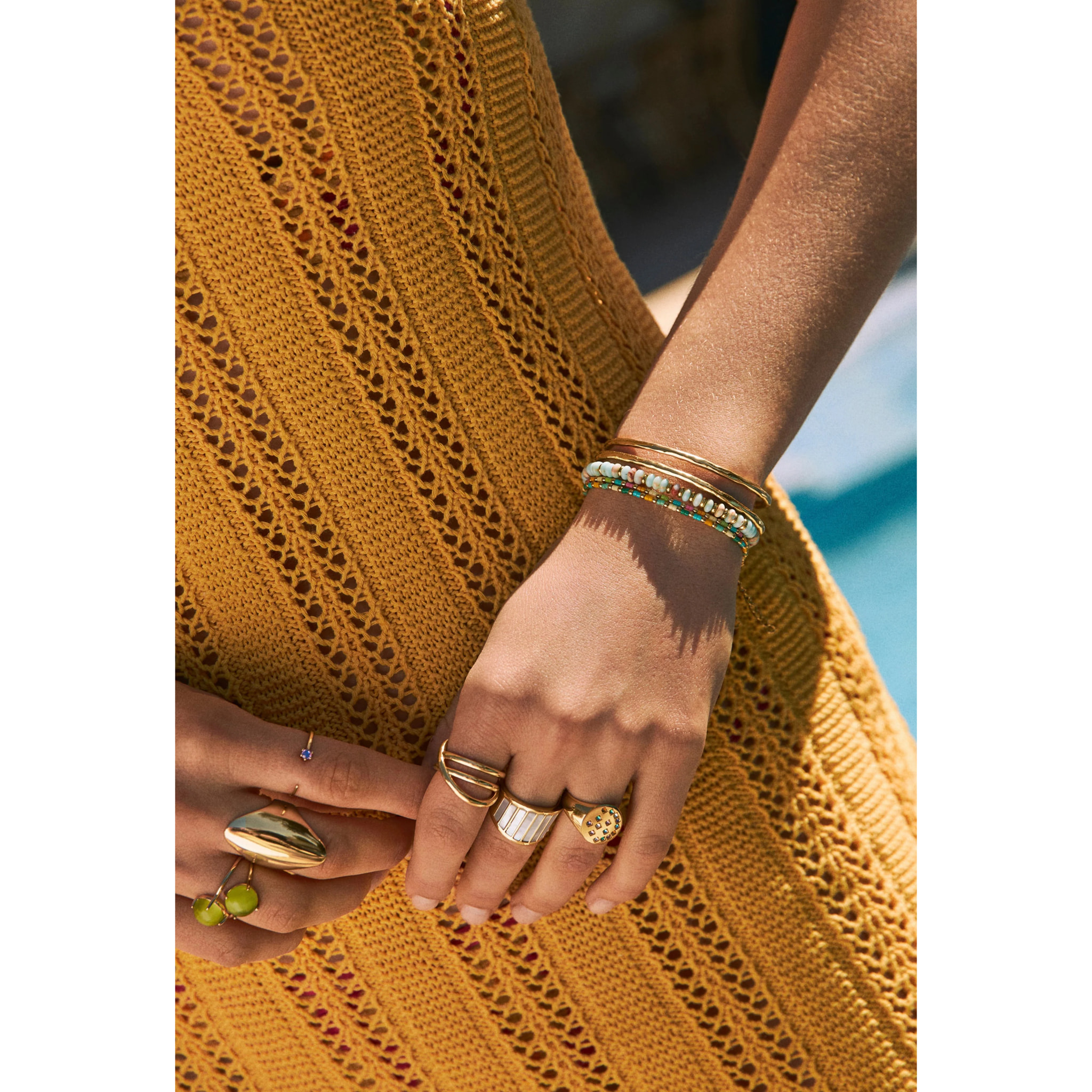 Bracciali Full Daylight in Acciaio Placcato Oro