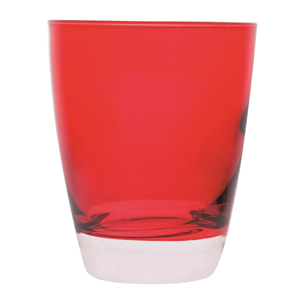 Set de 6 verres Excelsa – Happy Color, Verre Rouge