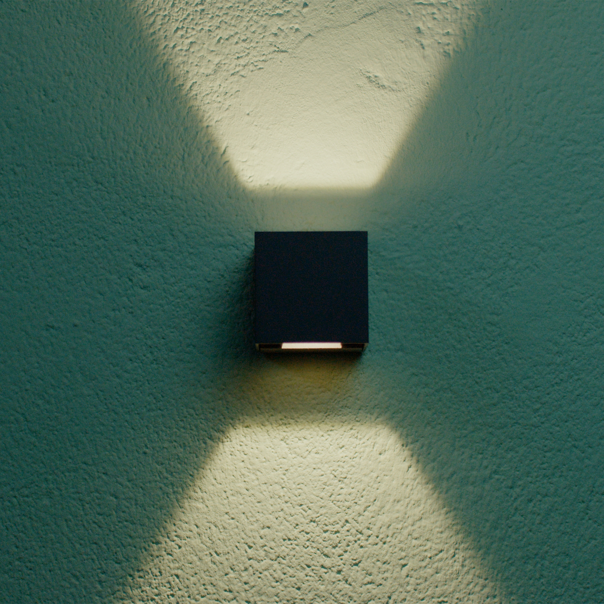 FORLIGHT REX (2uds) Aplique Exterior LED con Haz de Luz Modulable IP54 Luz LED Blanco Neutro 4000K 5.2W y 350lm Gris Urbano