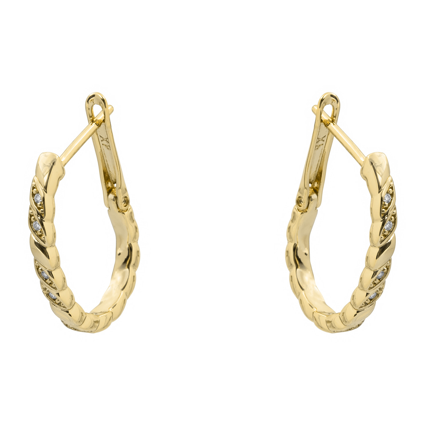 Pendientes Kruulnaz acabado oro amarillo 18k