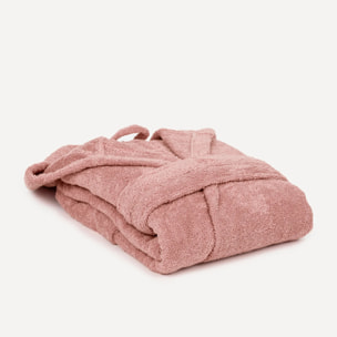 Albornoz capucha 450gr unisex rosa keike