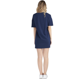 Camiseta maxi de manga corta de mujer brillante