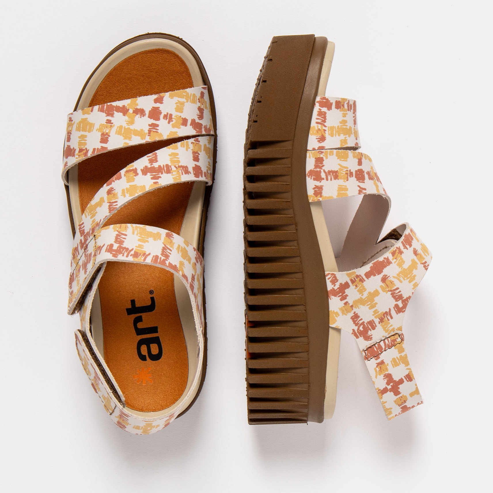 Sandalia de cuña 1573 FANTASY VICHY/BRIGHTON color Vichy