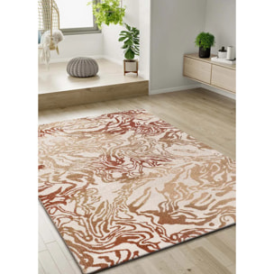 ASTRA Alfombra abstracta de pelo corto caldera, varias medidas disponibles.