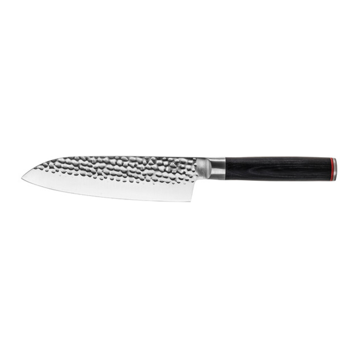 KOTAI | Santoku Couteau de Chef | Couteau de Cuisine Professionnel | Lame de 18 cm | Acier Inoxydable Japonais 440C Ultra-Tranchant | Aiguisé à la Main | Manche en Pakkawood | Pleine Soie Cachée