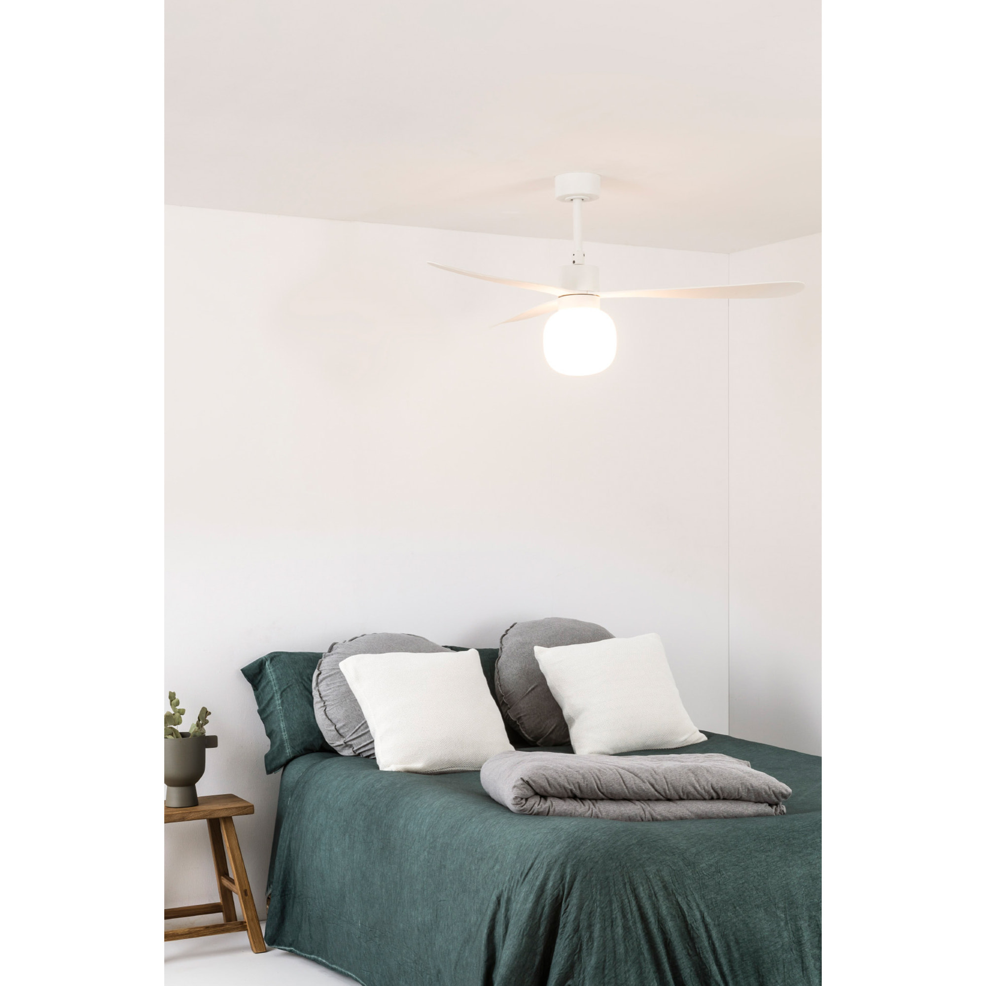 AMELIA L BALL LED ventilatore da soffitto bianca