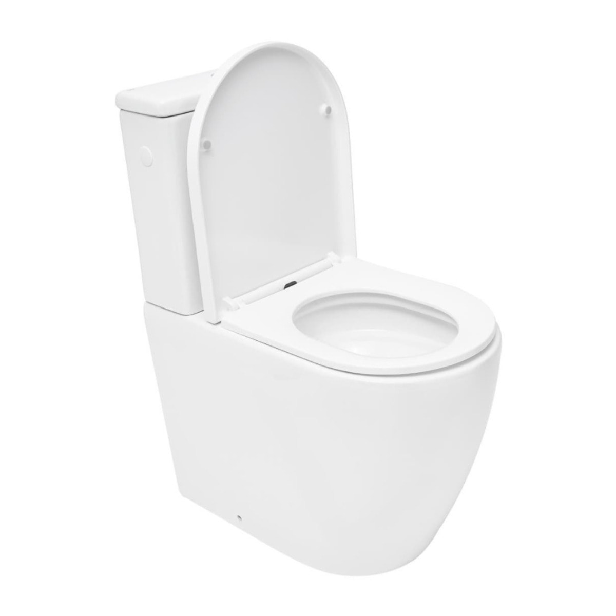 Fusion WC à poser complet sans bride en céramique avec abattant SoftClose, rinçage Vortex, blanc (SATFUS031RTORVP)