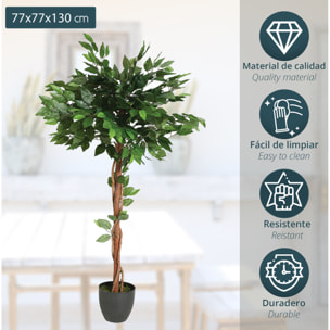 Ficus artificial en maceta Altura 120- Atmosphera