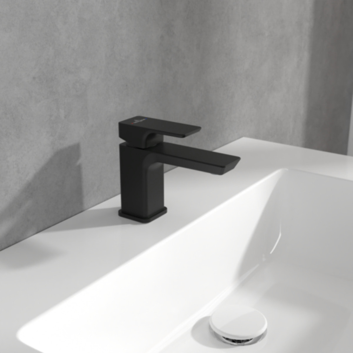 Mitigeur lavabo compact Subway 3.0 sans tirette Matt Black