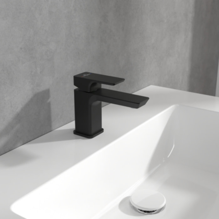 Mitigeur lavabo compact Subway 3.0 sans tirette Matt Black