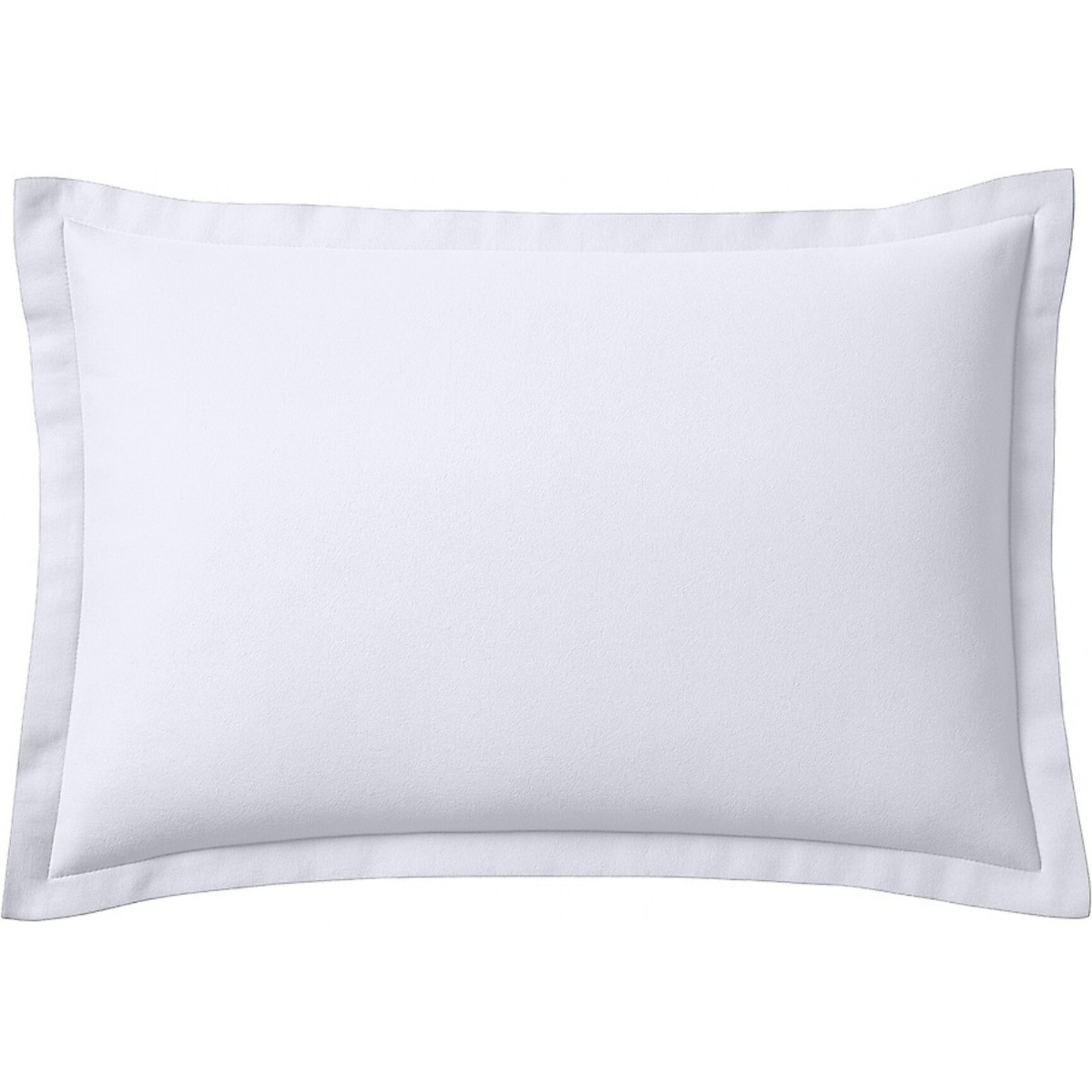 Taie d'oreiller 100% flanelle coton 160gr blanc