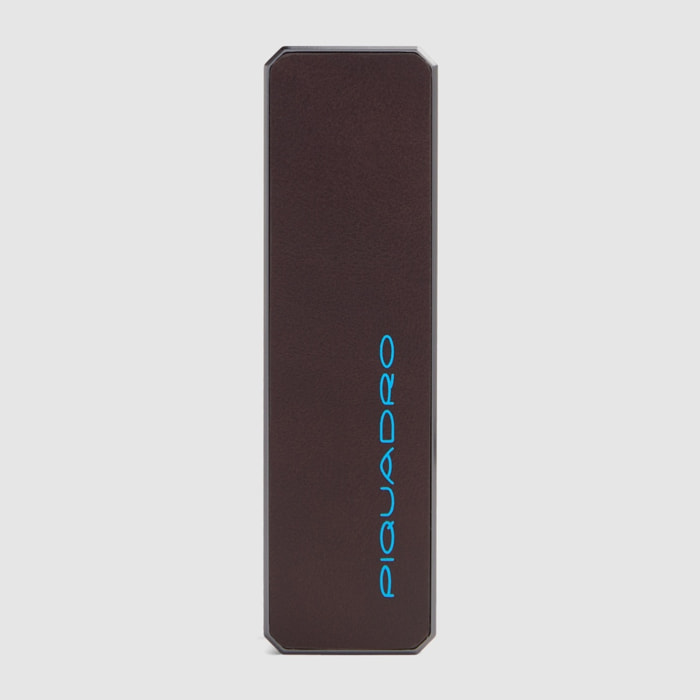 Piquadro Portachiavi personalizzabile in pelle con tracker