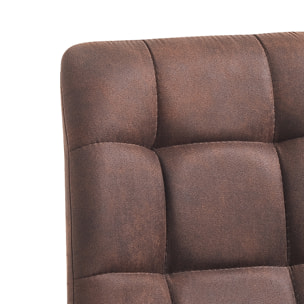 Tomasucci Lot de 4 Chaises TOFFEE OLD BROWN Marron