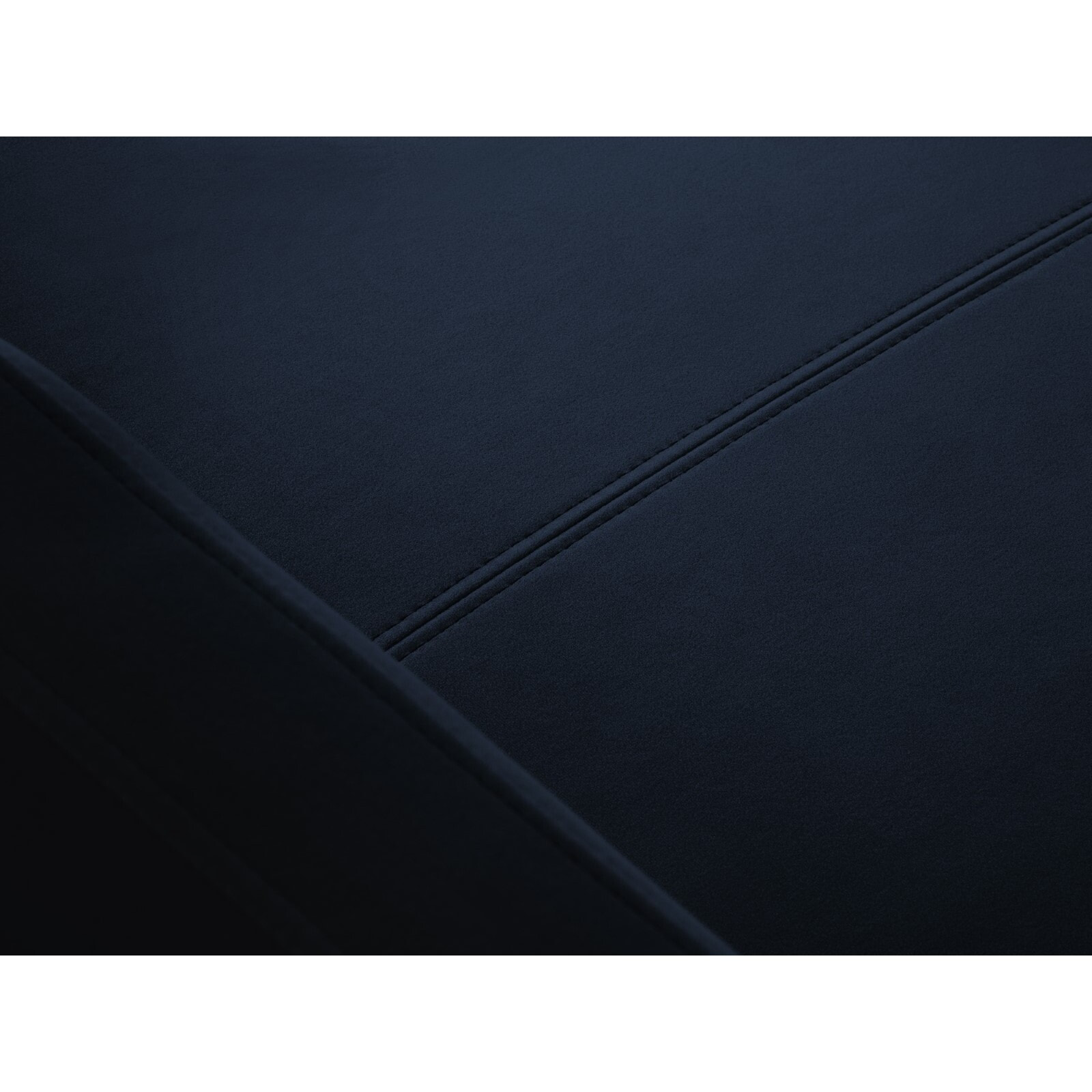 Canapé d'angle droit convertible "Yanis" 5 places en velours bleu roi